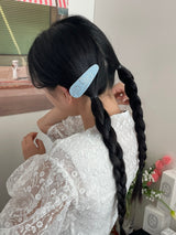 デニムリボンヘアピン