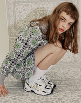 GRANNY SQUARE KNIT MINI SKIRT LIGHT GRAY (6691439050870)