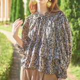 Can-Can Ripple Blouse (Black) (6643876102262)