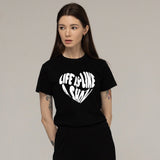 ビッグライフロゴハートスマイルスリムTシャツ/Big Life Logo Heart Smile Slim Short Sleeve Tee