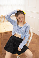 lace cardigan t-shirt blue (6688676905078)