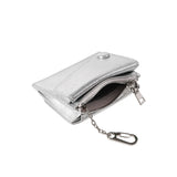 DOT Saddle Keyring Coin & Card Wallets silver
