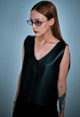 ビーガンレザーベスト / vegan leather vest