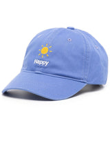 Happy embroidered baseball cap