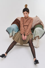 リボンレースアップローファー / ribbon lace-up loafers