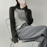 ハイブハイネック2wayリブジップアップ / Hive High-Neck to Way Ribs Zip-Up