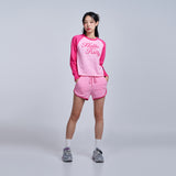 Sanrio HELLO KITTY レターリングラグランロングスリーブTシャツ