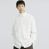 ナイロンユーティリティポケットランドリーシャツ / NYLON UTILITY POCKET LAUNDRY SHIRT WHITE