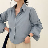 シャツレストランクロップデイリーシャツ / [8color] Shirt Restaurant Crop Daily Shirt
