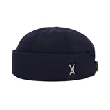 Heavy Padding Stud Logo Watch Cap Navy