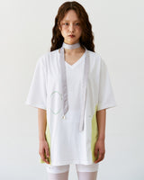 COLOR BLOCK V-NECK T-SHIRT