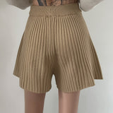 リブドドローストリングショーツ / Ribbed Drawstring Shorts