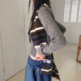 [Cashmere/12color] リモンラムウールラウンドクロップ長袖ニット