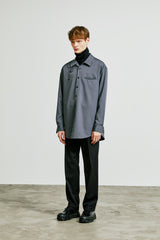 balmacaan welt pocket shirt jacket grey (6615507861622)