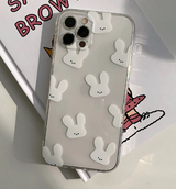 モチホワイトラビットフォーンケース / Mochi White Rabbit Phone Case