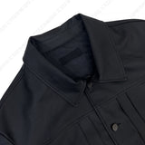 レザーピンタックジャケット/EV leather pin tuck jacket (3 colors)