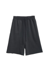 ロゴパッチスウェットショーツ / LOGO PATCH SWEAT-SHORTS (CHARCOAL)