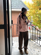 [Brushed lining] Restin overfit hooded t-shirt