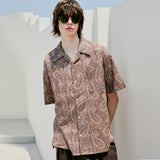 パラダイスペイズリーハワイアンシャツ / PARADISE PAISLEY HAWAIIAN SHIRT BROWN