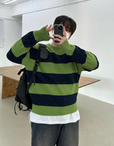 キャンディーデイリーダンガララウンドニット/[BEST]CANDY DAILY DANGARA ROUND KNIT(8COLOR)
