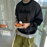 Uno Grill Mesh Sweat Shirt (3color)