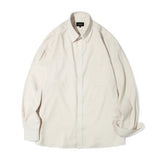 ビックオーバーフィットポリシャツ/Big overfit Poly Shirts S37-2 Beige