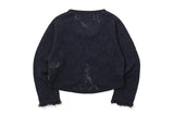 パンチングリボンカーディガン / PUNCHING RIBBON CARDIGAN_NAVY