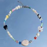 ラブ ミックス ネックレス / love mix necklace (black mix)
