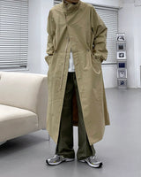 ハイネックカラーコート/SK High-Neck Collar Coat (3 colors)