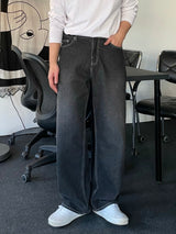 バルカンワイドデニムパンツ/BALCAN WIDE BLACK DENIM PANTS(ONE COLOR)