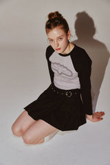 Signature Logo Graphic Reglan Long Sleeve Black