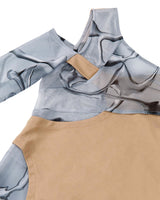 インアウト3Ⅾプリントドレス/In&Out 3D Printed Dress _ Beige