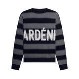 DVRK PRIVÉ GARDENIA STRIPED KNITTED SWEATER - GREY