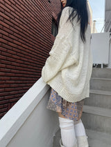 サマールーズショールニットカーディガン / Summer Loose Shawl Knit Cardigan