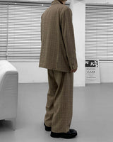 ミダスチェックワイドスラックス / Midas Check Wide Slacks (2 colors)