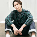 リニューアルグリーンチェックシャツ/Renewal Green Check Shirt S77 (6566878969974)