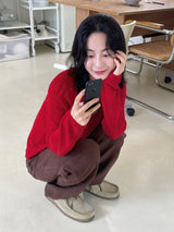 ツイルワイドコットンパンツ