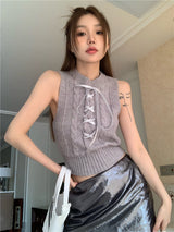 ストラップツイストノースリーブトップス / strap twist sleeveless top