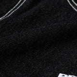 スティッチデニムミニスカート / STITCH POINT DENIM MINI SKIRT - BLACK