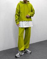 オールインワンクロップドフーディ/FL All-in-One Cropped Hoodie (4 colors)