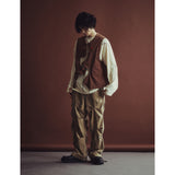 ピグメントウォッシュドクリースパンツ / PIGMENT WASHED CREASE PANTS_CAMEL BROWN