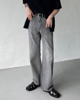 SIXレイワイドデニムジーンズ / SI X-ray wide denim Jeans