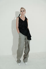 カットアウトナイロントップ / Cut Out Nylon Top (4464513974390)