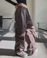 (UNISEX) ハイシャーリングカーゴパンツ