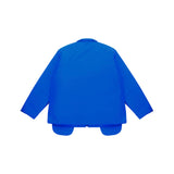 [UNISEX] Padded Coach Jacket (Blue) (6656328368246)