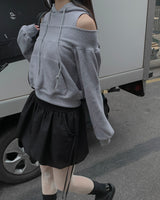 Off crop hoodie