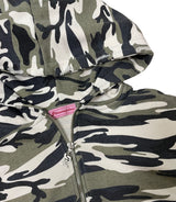 PNFメイド ビンテージウォッシングカーモフーディージップアップ / PNF made vintage washing camo hoodie zip up