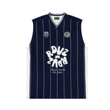 F.Gベースボールチームジャージタンクトップ / F.G basketball team jersey sleeveless - NAVY