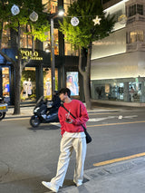ロイドダブルサイドマルチファンクションオーバーサイズフィットスウェットシャツ / Lloyd's double sided multifunctional oversized fit sweatshirt (12 colors)
