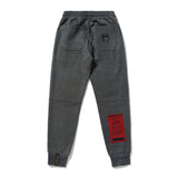 MARBLE HEAVY SWEAT JOGGER PANTS WHITE / BLACK (4626272190582)